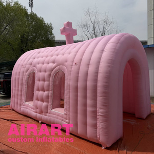 เต็นท์โบสถ์พองลมสีชมพูแบบพกพาเร็วทันใจ, เต็นท์งานเลี้ยงแบบพองลม - Product Image 4