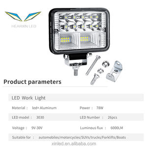 Luz de Trabajo para Automóvil de 4 Pulgadas y 78 W con 26 LED, Haz Combinado de Luz de Inundación y Luz de Punto, Lámpara Auxiliar de Conducción LED para Camioneta, SUV, ATV, UTV, Luz Antiniebla Todoterreno - Product Image 5
