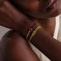 Pulsera de Acero Inoxidable con Cuentas de Piedra Natural Facetadas de 3mm, Nudo Francés de Cobre, Cadena de Serpiente Dorada y Perlas Multicolores para Mujer