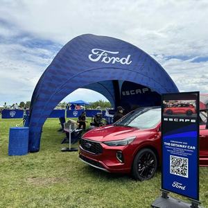 Tentes <span class=keywords><strong>de</strong></span> fête <span class=keywords><strong>de</strong></span> luxe noires <span class=keywords><strong>de</strong></span> grande taille, isolées, pour événements, 100 personnes, auvent gonflable étanche à l'air, tente gazebo - Product Image 2