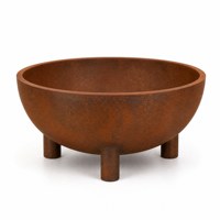 Brasero d'extérieur en acier Corten pour feu de bois, foyer rustique en acier patiné pour patio, jardin, cour arrière, brasier de camping