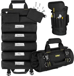 Free sample Professional Tool <b>Roll</b> <b>Bag</b> Tool <b>Bag</b> for Craftsmen Electricians Nice Portable <b>Bag</b> for Small Tools - Product Image 3