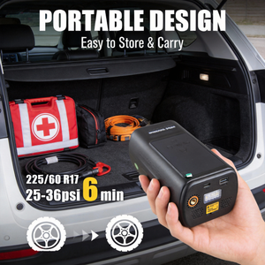 Hafif 12V Araç Akü Takviye Cihazı Güvenli Akü Kelepçeleri Otoban Gece Arızaları için <span class=keywords><strong>Mini</strong></span> Hava Kompresörü - Product Image 4
