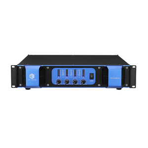 Paulkitson Professional TD-1600D-1 4-Channel 1600W 8 Ohm Metal Power Amplifier XLR <b>Connectivity</b> Design for Stage TD-1600D-1 Inpu - Product Image 1