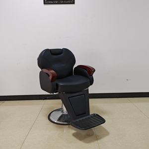 Silla de Barbero de Cuero de Alta Densidad en Oferta, Silla de Estilismo para Salón de Belleza y Peluquería - Product Image 1