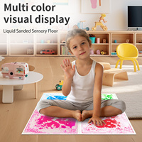 Dalles de sol sensorielles interactives multifonctionnelles en PVC 2-en-1 pour l'entraînement sensoriel et la décoration de salle de classe, pour les enfants de 3 à 12 ans, colorées