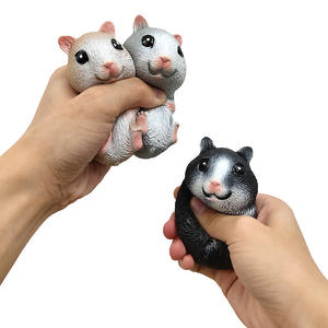 Jouets de modèle Hamster Vent Ball, jouets amusants et déstressants, jouets à presser doux, jouets à dézipper, souris mignonne, jouets de décompression - Product Image 3