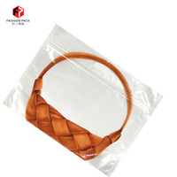 Sachet de boulangerie personnalisé en PE transparent avec fermeture éclair, style panier, avec fenêtre transparente pour toasts, croissants, scones et produits de boulangerie
