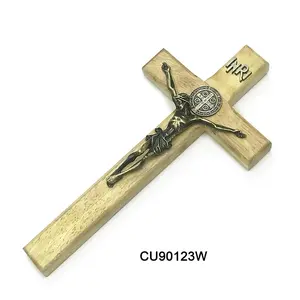 Piccola quantità di ordine acciaio leggero in lega di zinco multiuso artigianato in metallo bronzo antico rame regali cristiani croce crocifisso