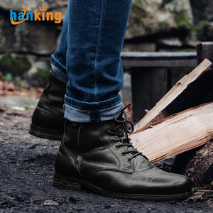2022 Người Đàn Ông Khởi Động Mùa Thu Tinh Tế Zip Mắt Cá Chân Handmade Vòng Toe Thấp Gót Nam Giày Da Thời Trang Ngắn Gọn Giải Trí Thiết Kế Khởi Động - Product Image 3