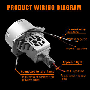 AIl tipo di auto 3.0 pollici biled proiettore a LED fari Laser per auto faro auto bi proiettori A7 - Product Image 6