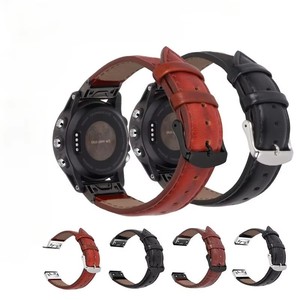 <span class=keywords><strong>Correa</strong></span> de Cuero Genuino de 26 mm Compatible con <span class=keywords><strong>Garmin</strong></span> Fenix 7X 7S, <span class=keywords><strong>Correa</strong></span> de Liberación Rápida para Fenix 3 60S <span class=keywords><strong>935</strong></span> - Product Image 1