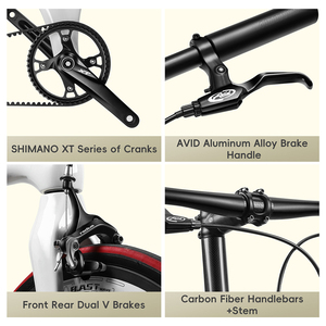 Untuk Sepeda BMX 20 Inci Rangka Full Shockproof Suspensi Ganda Serat Karbon Rem Cakram Ringan Portabel Cross Country - Product Image 6
