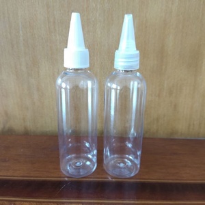 Wholesale 150ml Blue Amber Clear PET Plastic Applicator Dropper <b>Bottles</b> for Hair Oil With Twist Off Cap Supplier - Product Image 3