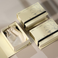 Boîte à bijoux pliable en forme de livre, écologique, personnalisable avec logo, en carton, pour emballage cadeau