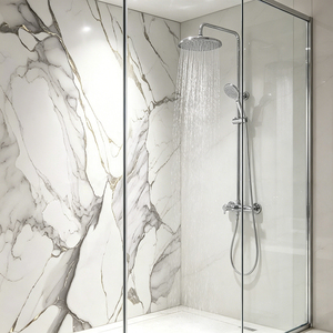 Panel <span class=keywords><strong>de</strong></span> Pared <span class=keywords><strong>de</strong></span> PVC Impermeable <span class=keywords><strong>de</strong></span> Alta Calidad con Protección UV, Panel Decorativo UV <span class=keywords><strong>para</strong></span> Pared <span class=keywords><strong>de</strong></span> Ducha, Revestimiento <span class=keywords><strong>de</strong></span> Pared <span class=keywords><strong>de</strong></span> Baño - Product Image 1