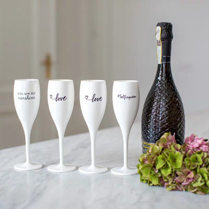 Verres en plastique bleus personnalisés Flûte Verre à <span class=keywords><strong>champagne</strong></span> élégant pour les mariages et les restaurants - Product Image 6