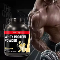1 kg de poudre de protéines de lactosérum et de créatine aromatisée à la banane, gain de masse premium, développement musculaire rapide, vitamines, gym, fitness, prise de poids