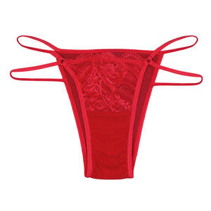 Nuovi Slip Rossi Sexy con Cintura Sottile Personalizzati, <span class=keywords><strong>Perizoma</strong></span> Trasparente in <span class=keywords><strong>Pizzo</strong></span> Natalizio con Effetto Push-Up - Product Image 5