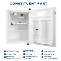 OEM/ODM personnalisé 70L petit réfrigérateur compresseur réfrigérateur mini réfrigérateur et congélateur maison