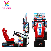 32 LCD Conduite Simulateur De Jeu Course De Voiture Outrun Jeux D'arcade À Monnaie Machine Simulateur De Course De Mouvement