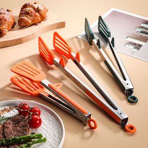 <span class=keywords><strong>Pince</strong></span> utilitaire multifonction résistante aux hautes températures pour barbecue <span class=keywords><strong>Pince</strong></span> <span class=keywords><strong>à</strong></span> <span class=keywords><strong>salade</strong></span> en acier inoxydable et plastique pour pain et aliments - Product Image 2