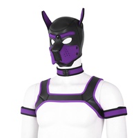 Kopfbedeckung BDSM Bondage 4-teiliges Set Halsband Körpergeschirr Handschellen Bondage Cosplay-Tool Leidenschafts-Kit Sexspielzeug Erwachsenenspiel