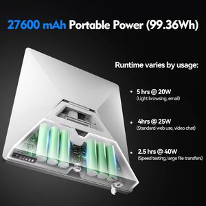 <span class=keywords><strong>Batterie</strong></span> externe Starlink <span class=keywords><strong>Mini</strong></span> 99Wh 27600mAh, compatible voyage aérien, résistante à l'eau IP65, autonomie jusqu'à 5 heures avec chargeur - Product Image 5
