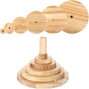 Ensemble de moules en céramique en bois massif avec manche en bois pour poterie, outil de pressage pour bols et assiettes, couleur naturelle, artisanat fait main - Product Image 1