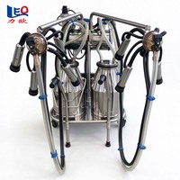 Mesin Perah Vakum Ganda Portabel Pompa Piston Listrik Untuk Sapi Domba