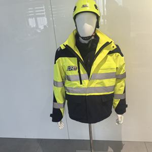 Ensemble de sécurité réfléchissant professionnel HBC, veste haute visibilité + <span class=keywords><strong>casque</strong></span> avec visière, résistant au vent et à la pluie, opérations nocturnes en extérieur - Product Image 3
