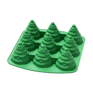 Moule à gâteau en silicone de Noël, moule de cuisson 3D Arbre et Flocon de Neige de qualité alimentaire pour chocolat, savon et pâtisserie DIY - Product Image 5