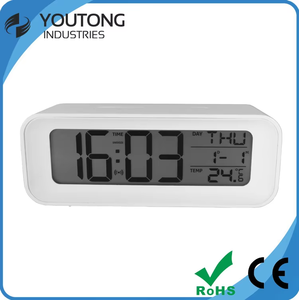 Lớn Kỹ Thuật Số Đồng Hồ Báo Thức <span class=keywords><strong>LCD</strong></span> Hiển Thị Nhiệt Độ Đọc Điện Tử Dự Báo Thời Tiết Cho Tường Không Gian Markdown Bán Bàn Đồng Hồ - Product Image 4