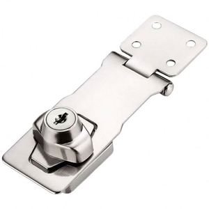 Drawer <b>Lock</b> for Outdoor No Drill Hasp <b>Lock</b> for Wood Iron Gates <b>Cabinet</b> Doors with Latch - Product Image 1