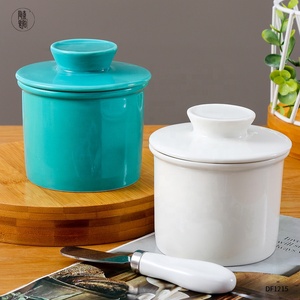 Contenitore per Burro in Porcellana Personalizzato, Vassoio per Burro e Formaggio in Ceramica <span class=keywords><strong>con</strong></span> <span class=keywords><strong>Coperchio</strong></span> - Product Image 3