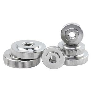 DIN467 из нержавеющей стали SS304 ODM M3M4M5M6M8M10 кольцо регулировки ручки с фиксированной плоской головкой с накаткой гайка с никелированным покрытием - Product Image 1