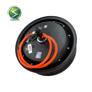 QSMOTOR 2000W 12인치 브러시리스 <span class=keywords><strong>DC</strong></span> 모터 매트 블랙 영구 자석 구조 방수 IE4 효율 전기 자전거 - Product Image 6