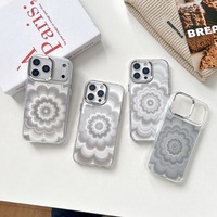 Étui de téléphone de luxe à motif floral pour Samsung S26 Ultra S25 Plus S24 S23 S22 A57 A56 A55 A54 A53 A52 A36 A35 A34 A33, coque plaquée brillante