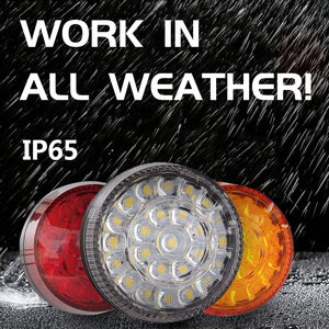 Luz Combinada LED Redonda de 80 mm con Certificación ECE CCC KS18-046AR 12V IP65 - Product Image 4