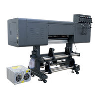 Imprimante UV DTF rouleau à rouleau, film d'impression UV A et B, machine d'impression 60 cm, imprimante UV DTF 3 têtes I3200