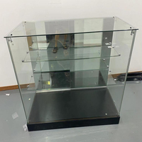 Vitrine de présentation en verre de 4 pieds avec vue panoramique, vitrine de magasin commercial, comptoir de présentation, fabricant