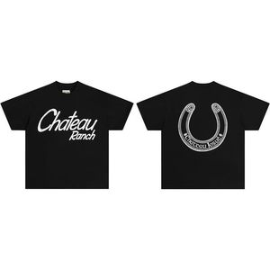 Nouveau slogan : T-shirt décontracté unisexe en pur coton à manches courtes avec motif fer à cheval imprimé – Collection Tendance - Product Image 6