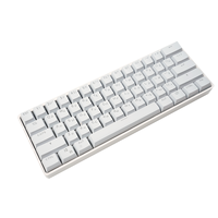 MATHEW TECH MK61 60% Keyboard Mekanik Cyrillic, 2.4Ghz/Bluetooth/Berkabel, Keyboard Mini 61 Tombol Bahasa Rusia Dengan Perangkat Lunak
