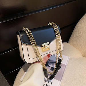 Bolso Bandolera Retro para Mujer, Otoño 2026, Multicolor, Estilo Occidental, de Alta Calidad, Pequeño, Cuadrado, con Forro de PU, Cierre de Hebilla y Cadena, para Llevar Bajo el Brazo - Product Image 2