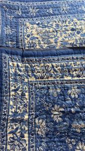 Indian Manufacturer Design Cotton Block Print <b>Quilted</b> Luxury Oversized <b>Throw</b> Blanket Soft Bed Coverlet Cotton Fabric Dressmaking - Product Image 6