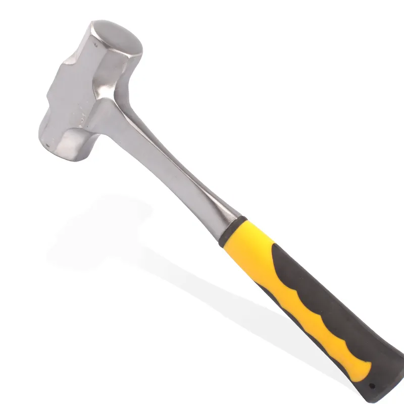 2LB - 4LB Sledge Hammer Heavy Duty One-piece Forged Steel Brick Drilling Crack Hammers Building Construction Engineer Hammer