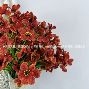 Simulated Violet Artificial Flowers 35cm Sunset Glow Plastic Silk Home Decoration <b>Wedding</b> Photography <b>Props</b> - Product Image 4