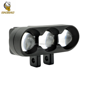 Projecteur LED 3 yeux en aluminium, phare à 3 lentilles pour motos, ampoule LED, projecteur pour motos Kawasaki <span class=keywords><strong>GTO</strong></span> - Product Image 2