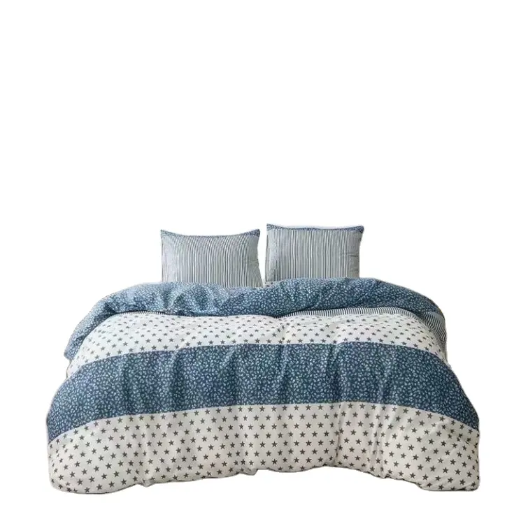 premium king size 100% cotton patchwork duvet cover handmade bedding set