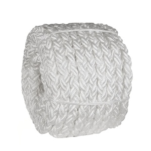 Flexible 80mm Hawser 8 hilos <span class=keywords><strong>de</strong></span> fibra <span class=keywords><strong>de</strong></span> nailon sintético impermeable suministros marinos cuerda <span class=keywords><strong>de</strong></span> <span class=keywords><strong>amarre</strong></span> cordón - Product Image 1